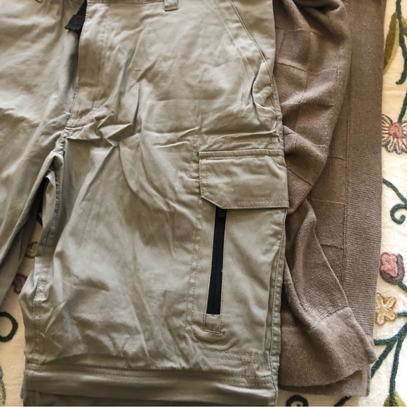 NWOT Men’s Convertible Hiking Tan Pants/shorts Lx32 - Picture 4 of 7